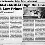 October 1992 article on Lalalandia on Grand and Driggs.